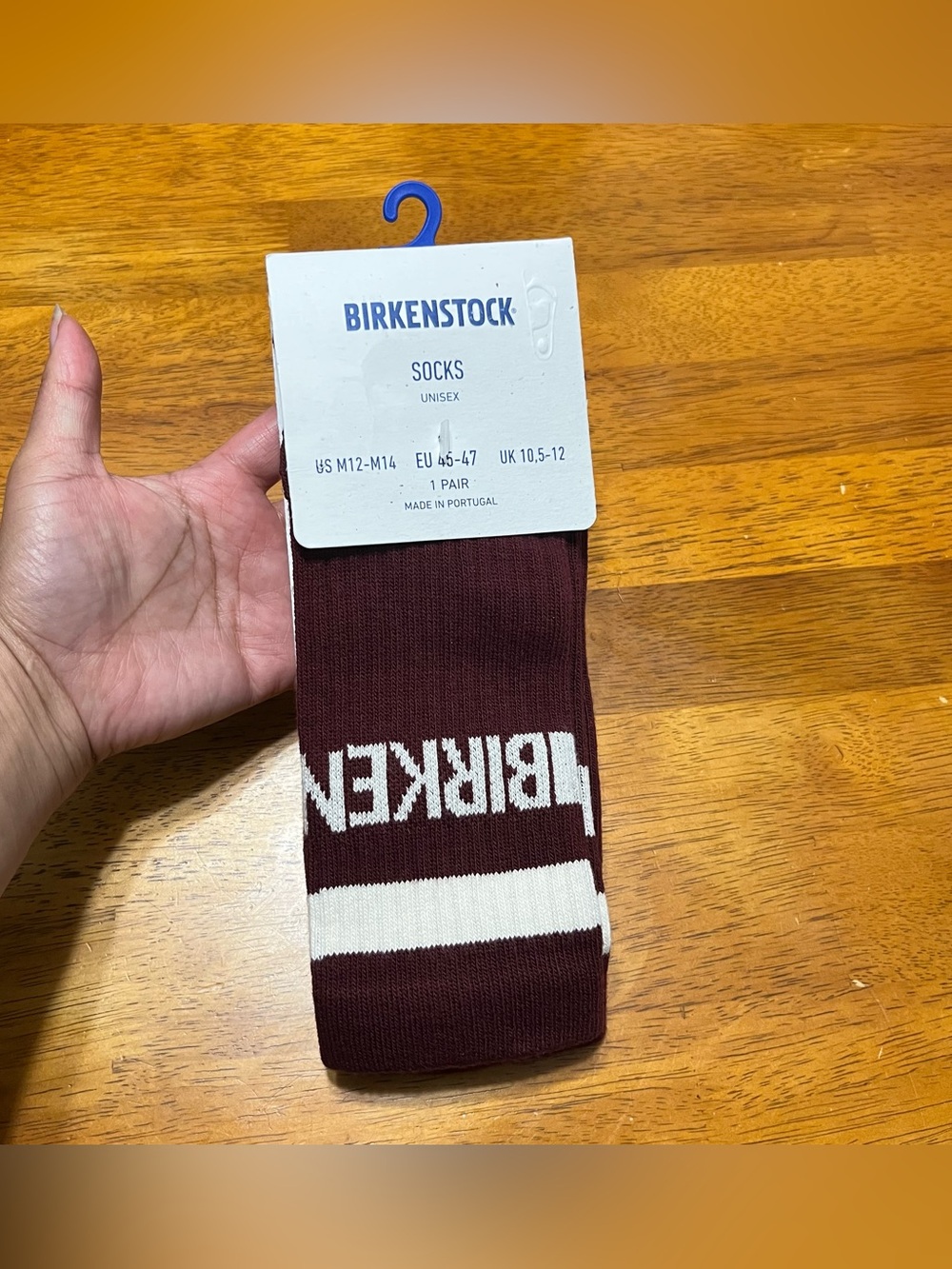 BIRKENSTOCK Unisex Socks in zinfandel Size men (M12-M14)